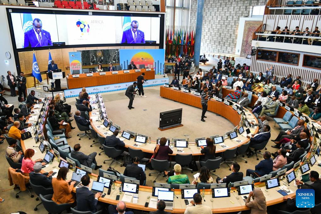 Claver speaking at the 2026 Africa business forum