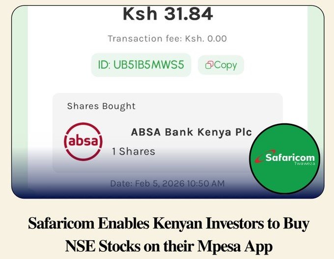 M-pesa has simplified buying and selling NSE-listed shares